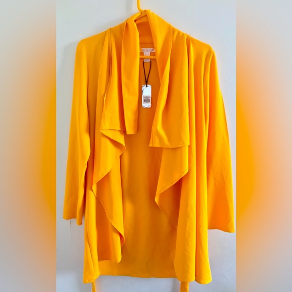 Mustard Yellow Revamped Belted Cardigan โจ - Picture 2 of 5